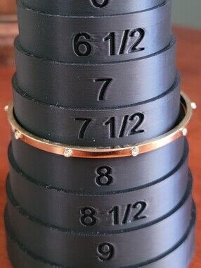 Coach Womens Plated Brass & Cubic Zirconia Bangle Bracelet Size 7.5" EUC